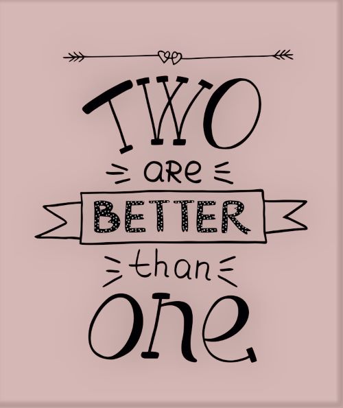 hand-lettering-two-are-better-than-one-performed-vector-12653809